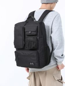 Fashionable Cool Backpack for Men INS Trendy Oxford Spinning Zipper Pure Color Street Style Soft Shoulder Bag with 16 Inch Laptop Slot