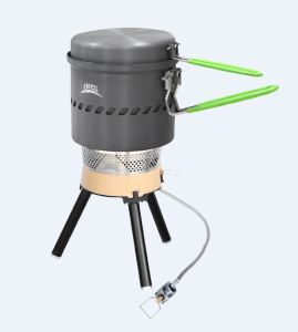 BRS | BRS-TS19 Reactive Stack Heat Cooking System Portable Pot/Jet Burner SetBackpacking and Camping Stove System 1900W Reactor Set