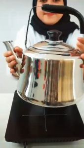 Teko Stainless 4/5/6/7 Liter Ceret Bunyi Siul Anti Karat Ceret Bunyi Untuk Masak Air Whistling Kettle Stainless Steel