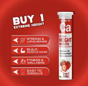 Xtreme Effervescent Height Booster 20tablets/tube