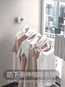 NEW MODEL - JEMURAN BAJU PORTABLE 5.1M INDOOR OUTDOOR RETRACTABLE CLOTHESLLINE KUAT PAKAIAN PORTABEL