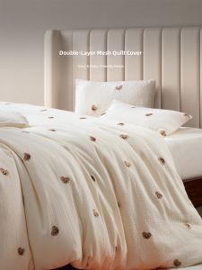 SHAOSHIJIAFANG | Bộ Đồ Chăn Drap Gối Cotton Tự Nhiên Mềm Mại Thoáng Khí A Class cho Trẻ Em