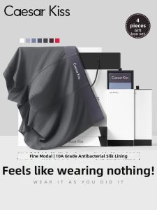 Breathable Modal Silk Boxer Shorts for Men
