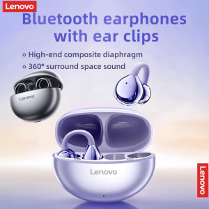 Lenovo | Original 2026 New Lenovo TA410 Bluetooth 5.4 Bone Conduction Non-In-Ear Clip-On Headphones Ultra-Long Battery Life Headphones
