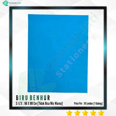 Kertas Karton Manila Warna Warni Isi 10 Lembar (1 Gulung)