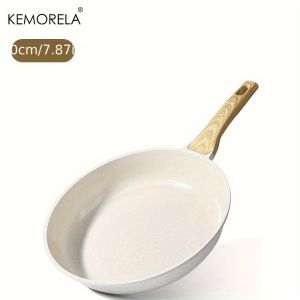 KEMORELA Nonstick Frying Pan Skillet - Healthy Granite Coating with Heat-Resistant Handle 20/24/28cm Induction Compatible 1PCS