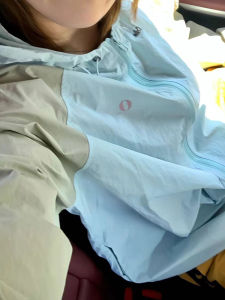 Womens Patchwork Jacket Summer New Fashion Shoulder Insert Zipper Loose Casual Thin Hat Jacket Top Splicing Color Block