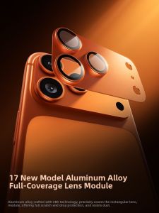 Beizun | Anti-Reflective Shockproof Metal Frame Full Coverage Camera Lens Film for iPhone 17 Pro Max