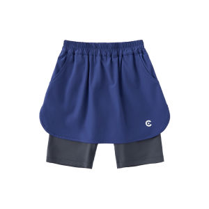 Cicochild Summer 2025 Lightweight Anti-Light Girls Sporty Skirt Fake Two-Piece Pants Skirt Childrens Fashionable Modesty Protection