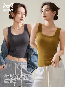 MiiOW | Ribbed Racerback Fitness Top for Women Spring Summer with Removable Pads