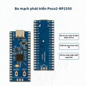 Bo Mạch Phát Triển Mini Waveshare RP2350 USB-C/CM Hỗ Trợ I/O Lập Trình Được Tương Thích Với Truyền Dẫn USB 1.1 Cho Mạch Tích Hợp
