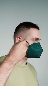 5 CÁI Mặt Nạ Chống Bụi FFP2 Được CE Phê Duyệt Bộ Lọc 5 Lớp Mặt Nạ Phòng Độc Nửa Mặt 17 Màu Mặt Nạ Bảo Vệ Chống PM2.5 Có Thể Tái Sử Dụng