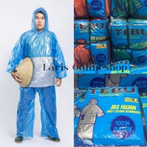 Jas Hujan Plastik Jaket Celana Tebu dan Armada Grosir (ISI 12 PCS) / Jas Hujan Plastik Murah
