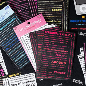 No-Cut English Phrase Stickers Decorative Simple Salt System Handmade Album Decoration Material Korean Style Stick