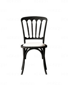 Herzzi Full Solid White Willow Wood Dining Chair Thonet Back Chair Home Use Mid-Century Style Dining Chairs Artistic Design