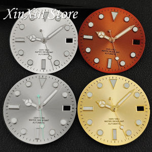 28.5mm Dial NH35 Case Sunburst Watch Dial With Hands Luminous Watch Faces For NH35 NH36 4R 7S Movement Single Calendar Dial Part