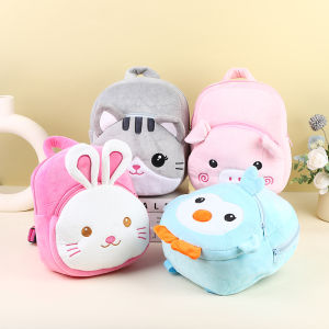 Korean Style Cartoon Childrens Backpack Nursery Kindergarten Boys Girls Double Shoulder Casual Bag Dream Fairy Cotton Zipper