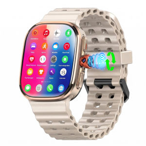 S60 Smartwatch 2.29inch Amoled 5G Full Netcom Android 13.0 Smart Watch With 190° Rotary Camera Touch ID Infrared remote function