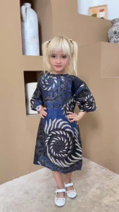 Dress Batik Anak Perempuan Umur 3-8 Tahun
