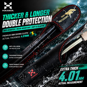HASIDA SBR Diving Fishing Rod Protective Sheath Adjustable Shoulder Belt Fishing Rods Cover Pole Bag Fishing Tools Accessories