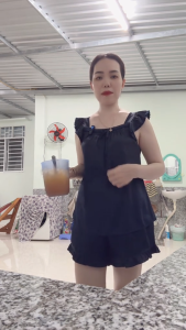 Bộ Đồ Ngủ Nữ Lụa Latin Cánh Tiên | Pijama Dáng Đùi Sát Nách Phối Bèo Dễ Thương Mặc Nhà Mùa Hè