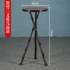 New Chinese Style Bamboo Furniture Flower Stand Indoor Outdoor Balcony Display Rack Free-Standing Plant Pot Holder