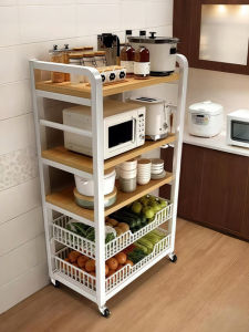 ชั้นวางของในครัวแบบตั้ง ชั้นวางของแบบหลายชั้น ชั้นวางของสำหรับอบไมโครเวฟ ชั้นวางของสำหรับเก็บของในครัว ชั้นวางของแบบอเนกประสงค์