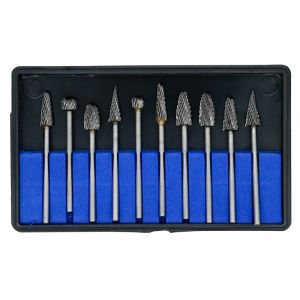 10pcs/Box Dental Carbide Drills Kit Popular Dentistry Tool HP 2.35mm 135℃ Autoclavable For Universal Grinding/Removing/Polishing