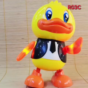 [Hoả Tốc] Hộp Đồ Chơi Pin Hình Con Vịt Nhảy Có Đèn Nhạc Dành Cho Bé R03C -🚀🚀🚀