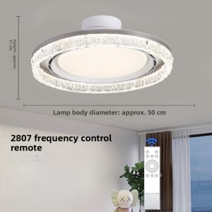 Chigo Leafless Fan Light Integrated Suspension Fan Light Bedroom Restaurant Variable Frequency 6 Levels Home Use Fan Lamp