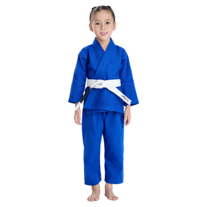 FLUORY | Childrens Brazilian Jiu Jitsu BJJ Judo Training Uniform Without Belt Boys and Girls Standard Professional Jiu Jitsu Uniform