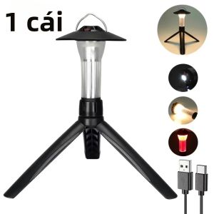BALDR | Đèn Cắm Trại Mini Đa Chức Năng Di Động 2 Trong 1 Đèn LED Sạc Lồng Đèn Lều Nhỏ Gọn Không Khí Ánh Sáng Pin Lâu Dài