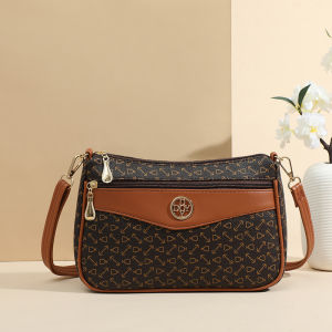 Fashionable Printed Womens Bag Large Capacity Crossbody Shoulder Bag Mobile Phone Bag for Middle-Aged Mothers Universal Style