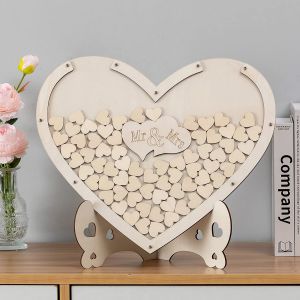 กรอบอะคริลิคไม้Dly ลงชื่ออวยพรงานแต่ง / พร็อพตกแต่งโต๊ะลงทะเบียน