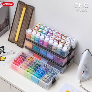 AMU·PIGGY | Bean Storage Box for Supplement Packs Tool Organizer