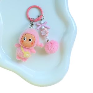 Cartoon Plush Star Keychain Doll Pendant DIY Mobile Cute Particle Pendant Plush Doll Creative