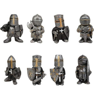 Garden Guard Statues: Medieval Knight Sculptures for Yard Lawn Art Decor