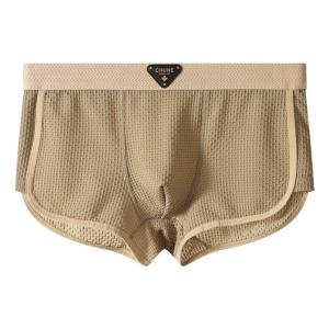 JIAZINI | Ice Silk Mens Underwear 2025 New Breathable Thin Four Corner Shorts Summer Briefs Quick Dry Nylon Fabric Comfortable Fit Boxer Briefs