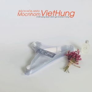 Combo 50 Móc quần áo em bé Loại Đặc Biệt-A Đen Móc nhôm treo quần áo em bé dày dài 29cm - VIỆT HƯNG