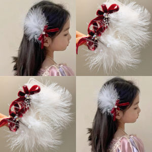Elegant Feather Butterfly Knot Hair Clip: A Stylish New Year's Accessory