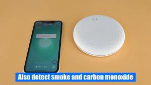 【SKIT SG】2in1 Combination Smoke and Carbon Monoxide Detector with 10 Year Battery for Home CS11 Standalone CS11W Wi-Fi Mobile App Connected Smoke CO Alarm With Push Notification Smart Life Tuya Wifi CO+Smoke Detector Gas Fire Alarm & Detectors Sound