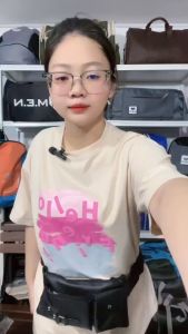 Túi đeo hong men phong cách hàn quốc nắp da loại 1 Triangle cao cấp nhiều ngăn [GIÁ SỈ]