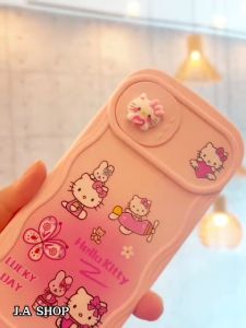Ốp Lưng Điện Thoại TPU Hello Kitty 3D Nắp Trượt Bảo Vệ Ống Kính Máy Ảnh Cho iPhone 11 tới 14 Promax (JA Shop)