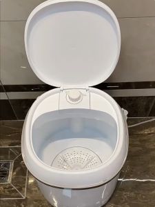 Máy Giặt Mini Tự động 100% giặt giày quần áo vắt tia UV hẹn giờ,bón giặt gội -bảo hành 3 tháng