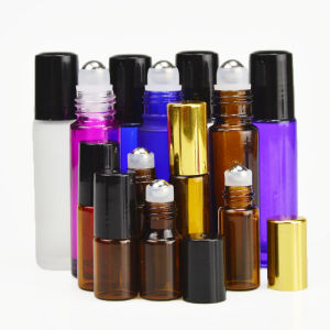 ขวดน้ำหอมแบบโรลเลอร์บล็อกแก้ว Portaable Essential Oil Rollerball Bottle 3ML สำหรับผิวทุกประเภท กล่องของขวัญเครื่องสำอาง