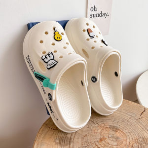 INS Trendy Fashion New Coros Shoes Female Summer Outdoor Slippers Student Outdoor outside Stylish Foot Shit Feeling