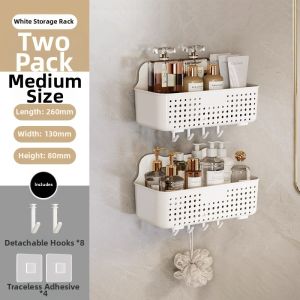 Hourleey | Wall-mounted No-drill Bathroom Organizer