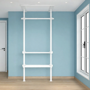  YYBAIO | Easy Setup Open Corner Metal Wardrobe