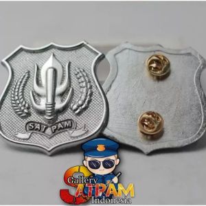 lencana kewenangan satpam besar cor tebal