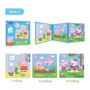 Peppa Pig Câu Đố Từ Tính Cho Trẻ Em Hoạt Hình Dễ Thương Giáo Dục Sớm Cao Cấp Cho Bé Sách Xếp Hình Đồ Chơi Quà Tặng Cho Trẻ Em 3-12 Tuổi